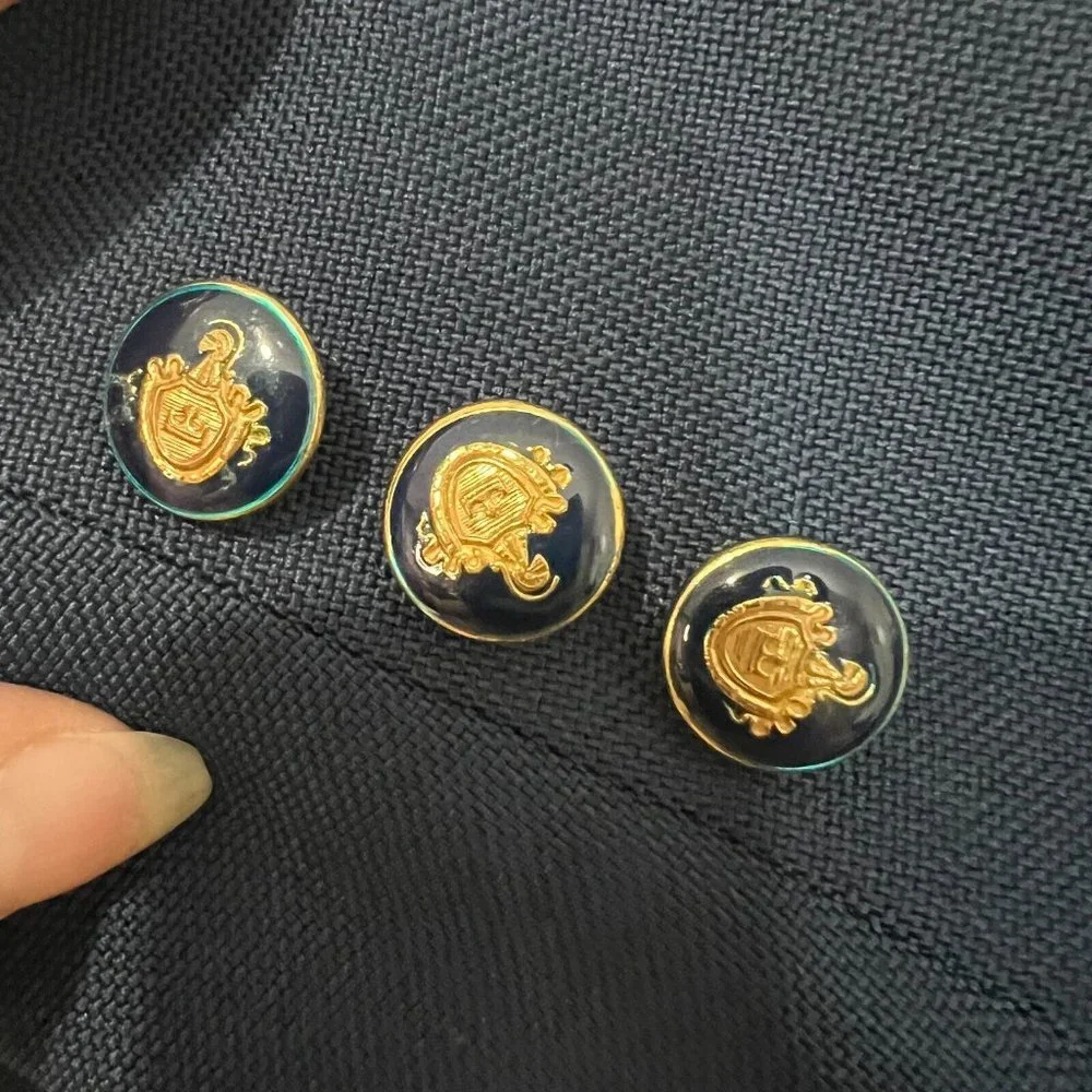 Vintage 70s Blazer Suit Jacket The Knack Sport Coat Blue Vtg Midcentury Mens 38R - Picture 8 of 13